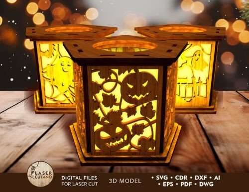 Juego De Candelabros Decorativos Para Halloween Creativo Digital